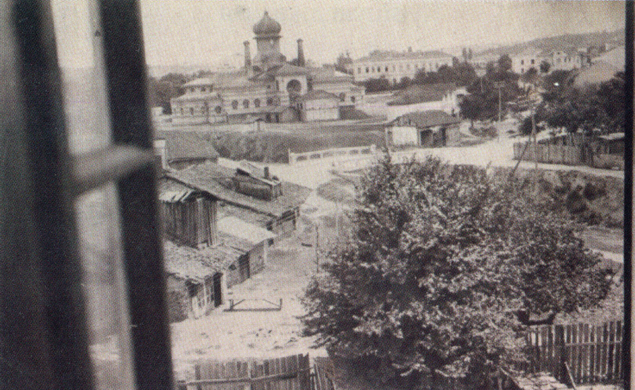 1910r., Плевен. Новата градска баня и районът около нея.